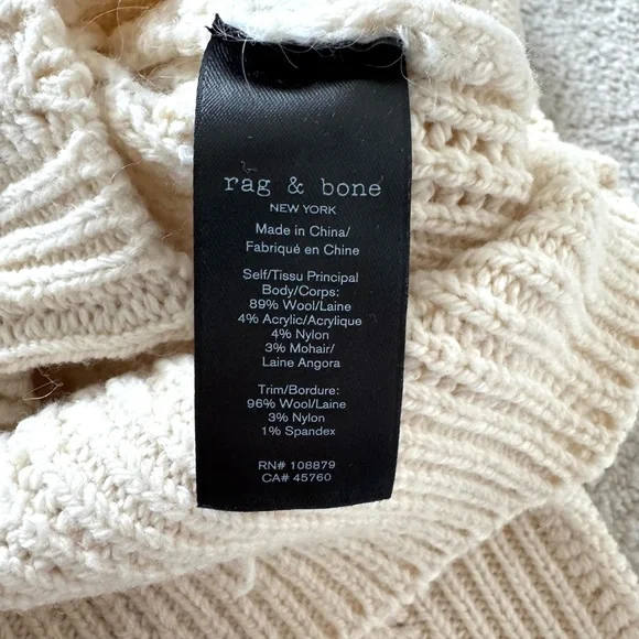 NWT Rag & Bone knit wool blend sweater